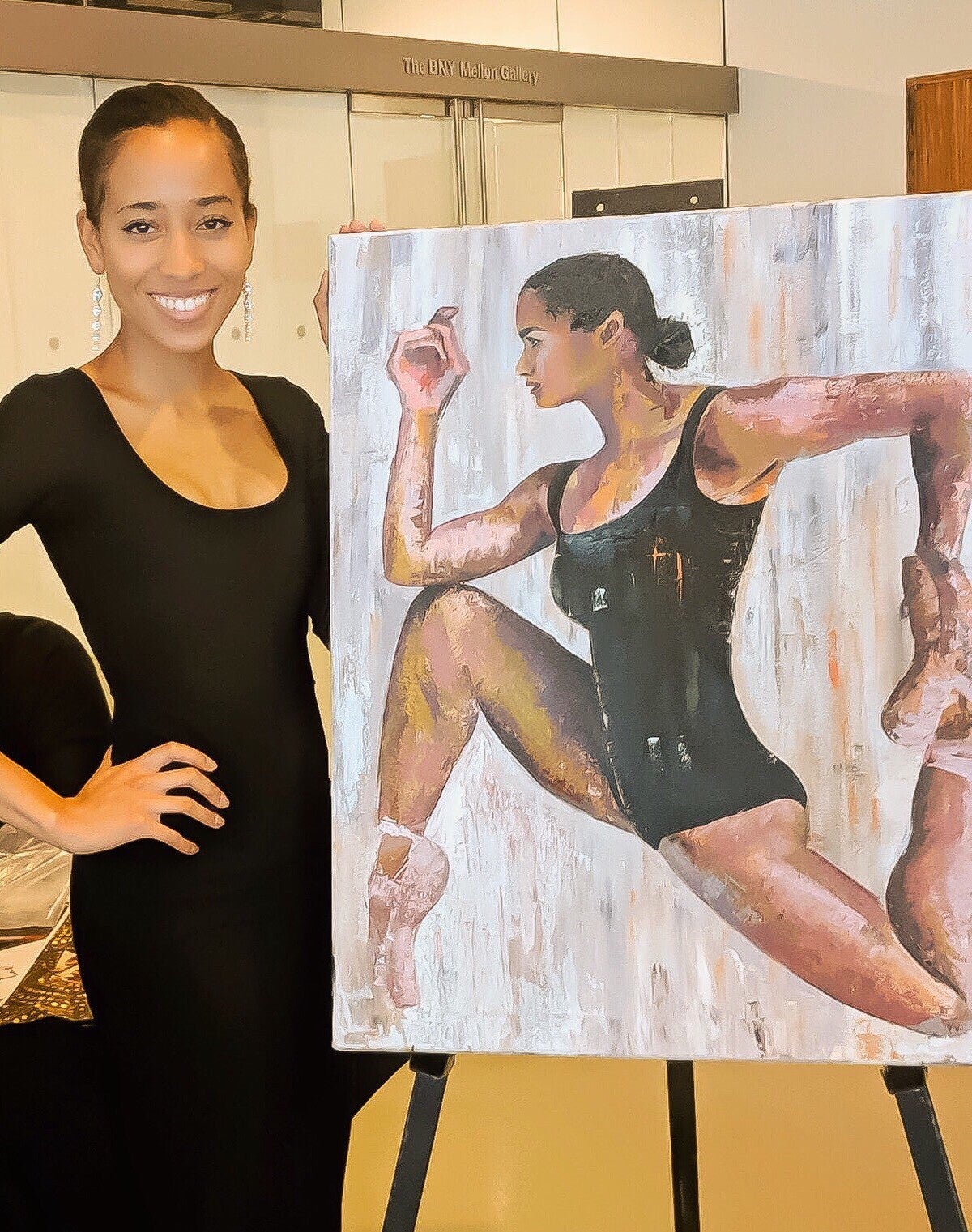 Morgan Overton with ballerina painting