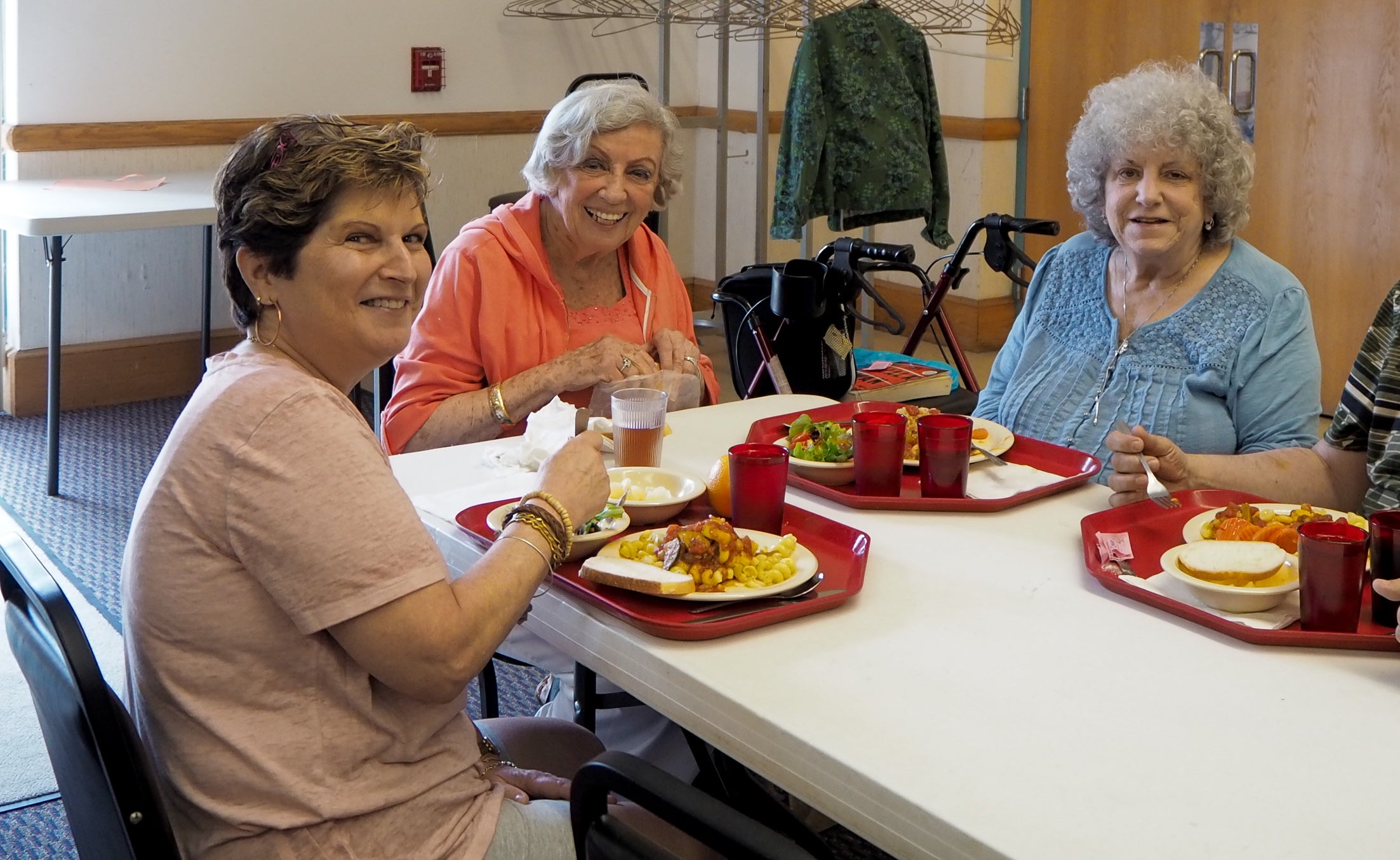 Older adults at table