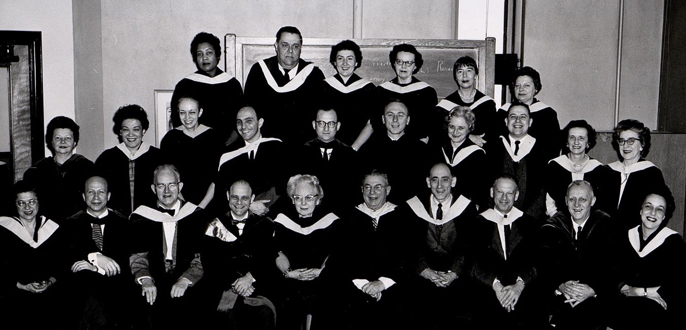 Faculty photo from 1950s