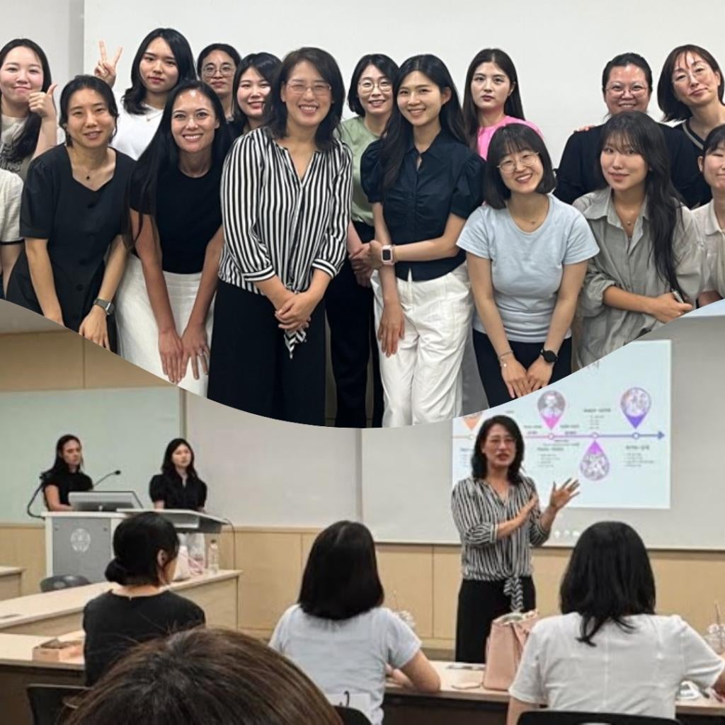 Deborah Moon and students
