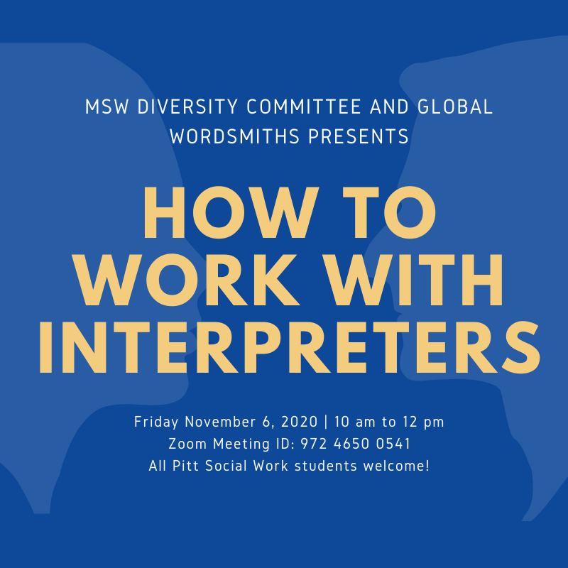 SEC presents How to Work with Interpreters flyer