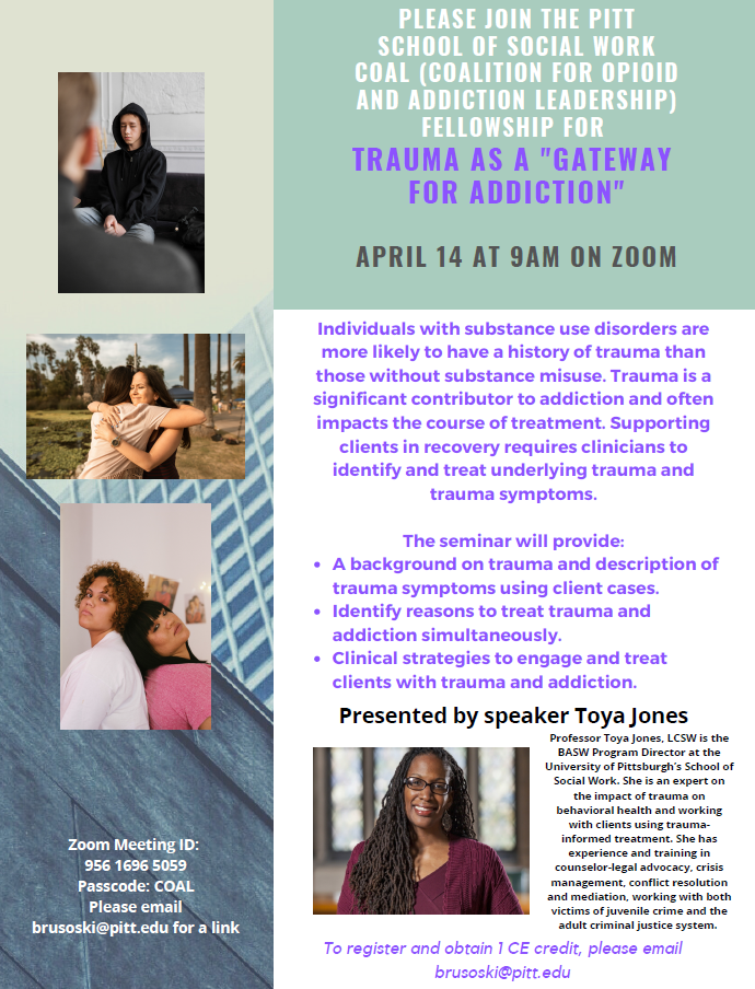 COAL seminar on the intersection of Trauma & Addiction 