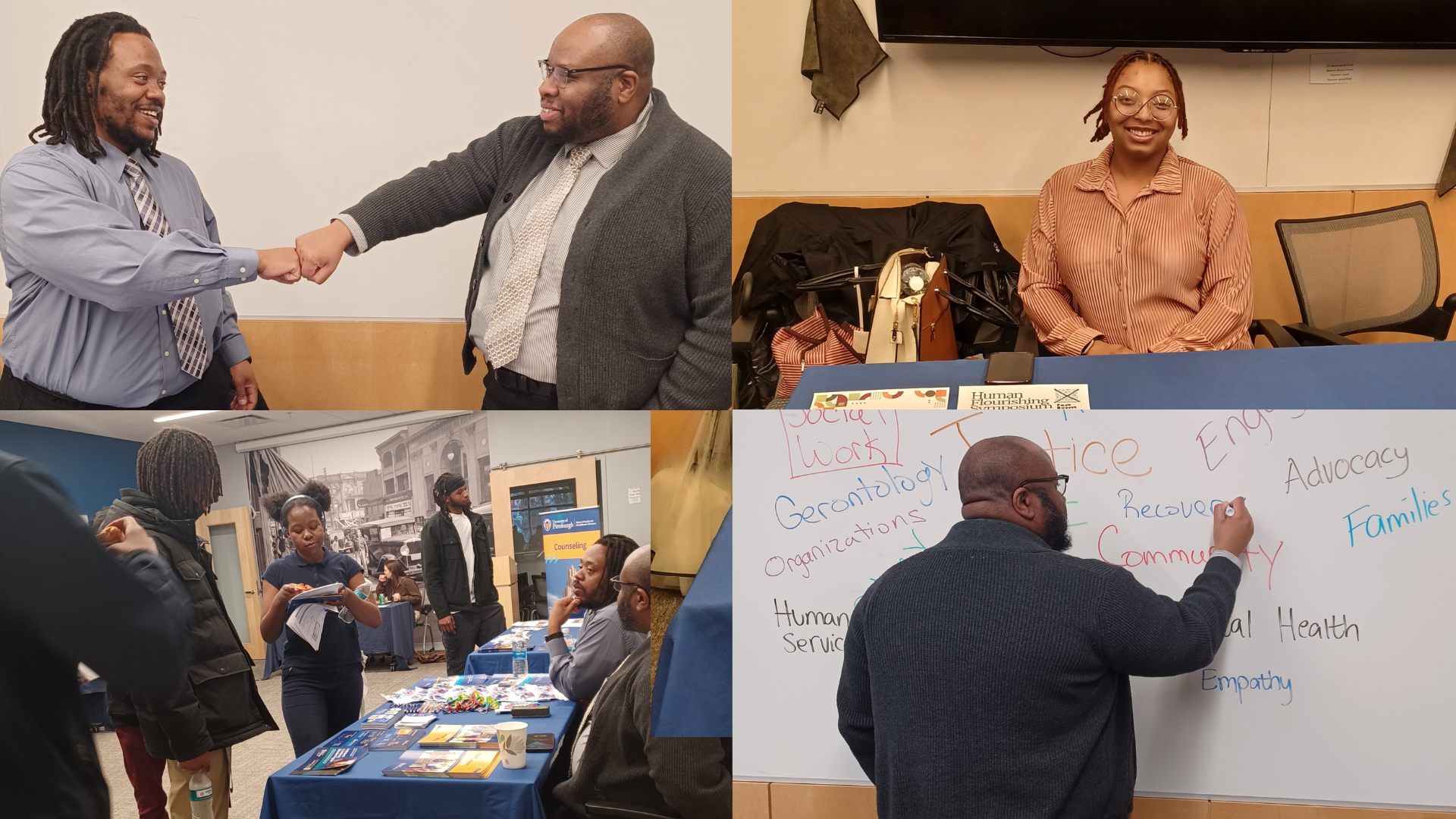 Photos of faculty engaging at the IGNITE Career Exploration Event