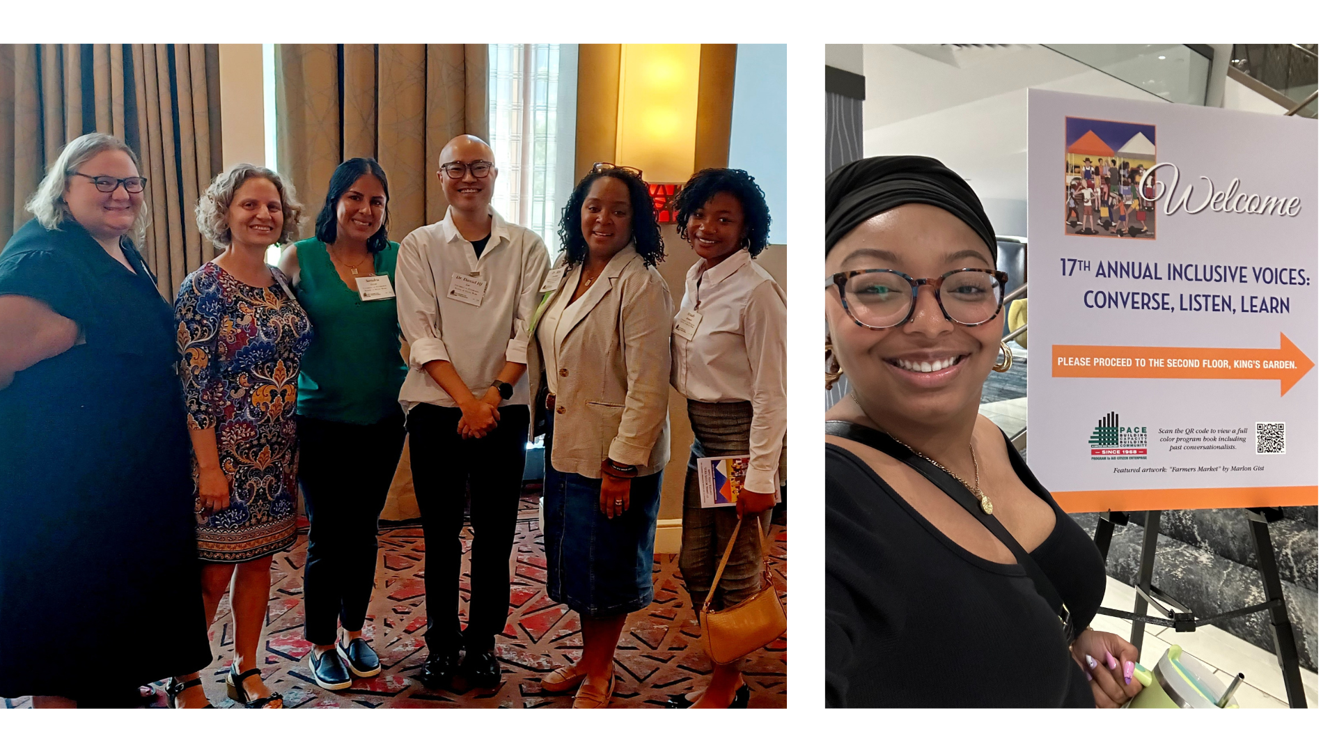 Attendees at the Inclusive Voices event
