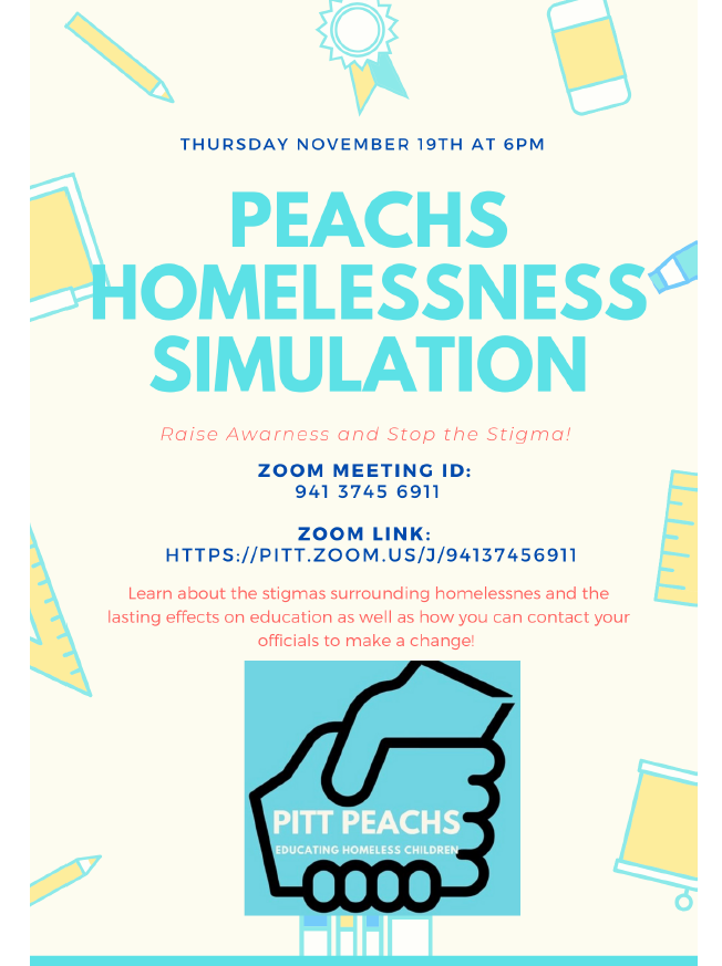 Homelessness Simulation flyer