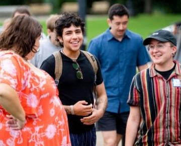 Students talking