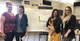 BASW poster session with students